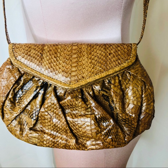 Vintage Tokyo Crossbody/Clutch Genuine Snakeskin - Picture 2 of 7